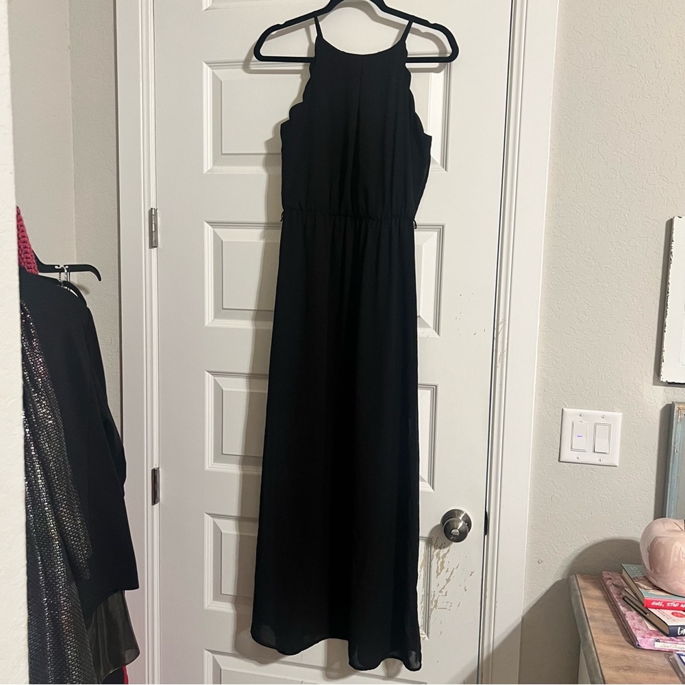 by & by Black Maxi Dress
